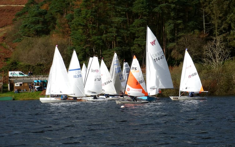 The fleet in action during the opening round of the Watling Streetworks series at Injebreck on Sunday