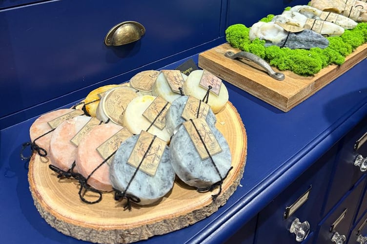 Some of the soaps on offer at Sacred Clan, made with all natural ingredients, A lot of which are locally sourced.