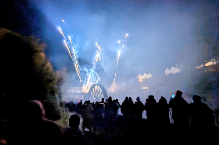 Many enjoyed Laxey's firework display (Photo: Neil Helks)