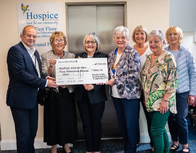 Inner Wheel Club of Rushen and Western Mann have previously raised funds for Hospice Isle of Man in 2024.