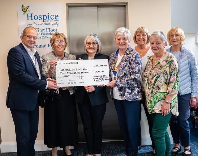 Inner Wheel Club of Rushen and Western Mann have previously raised funds for Hospice Isle of Man in 2024.