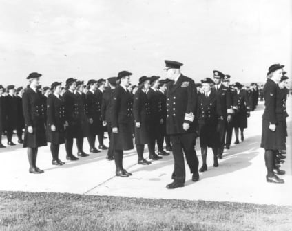 Wrens on parade at Ronaldsway (picture courtesy of the Manx Aviation and Military Museum)