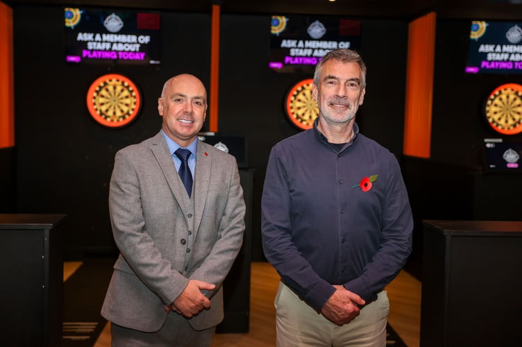 New Casino Director Andy Manning with Best Western Palace Hotel and Casino CEO Brett Martin