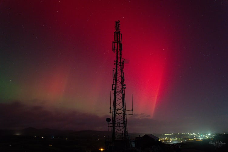Chris Kirkham captured stunning pictures of the sky at Lhergy Cripperty