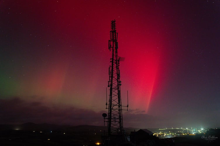 Chris Kirkham captured stunning pictures of the sky at Lhergy Cripperty