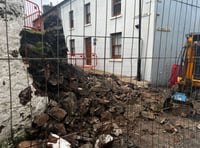‘I’m fuming over this': Church wall collapses after heavy rainfall 