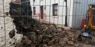‘I’m fuming over this': Church wall collapses after heavy rainfall 