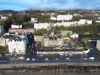 Drone footage provides glimpse of progress on Castle Mona restoration