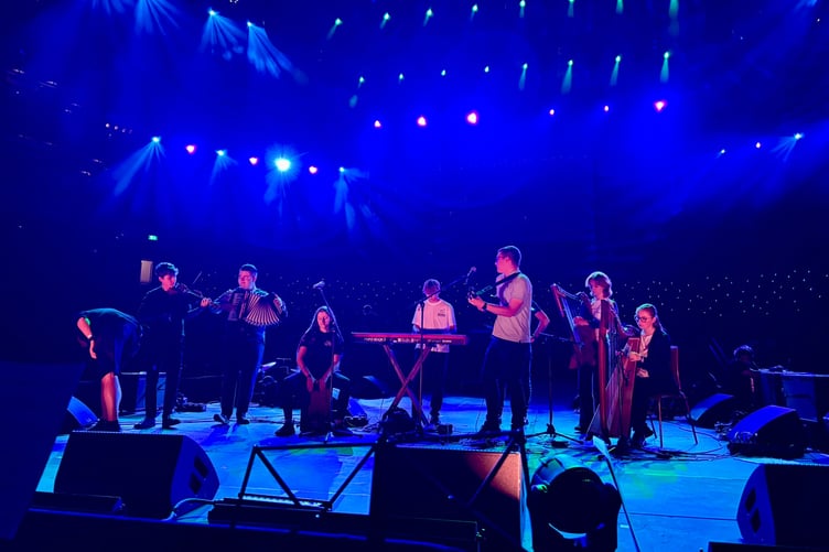 Scran during soundcheck