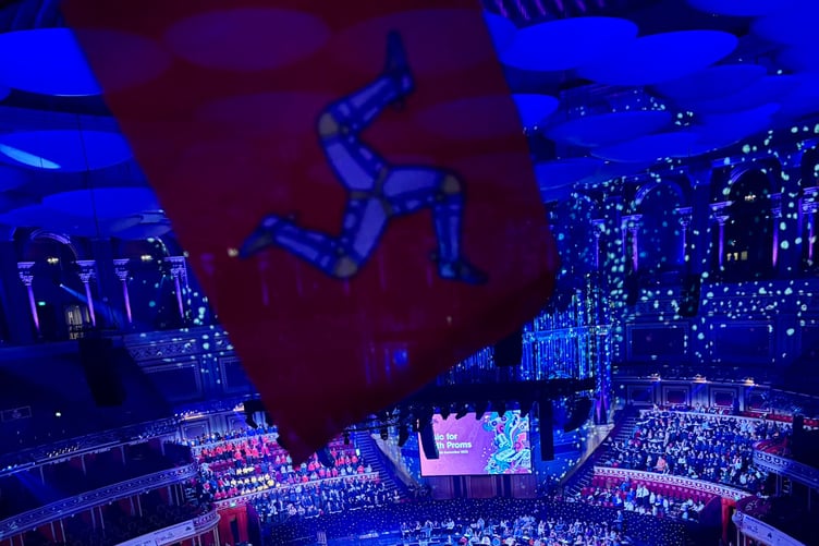 From the gallery of the Royal Albert Hall during rehearsals