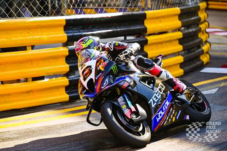 Davey Todd on his way to victory at the Macau Grand Prix