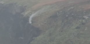 Reports of smoke on Calf of Man was actually water vapour