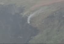 Reports of smoke on Calf of Man was actually water vapour