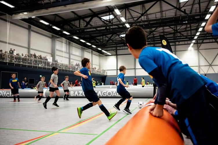 The tournament will take place on an inflatable pitches in the Tommy Clucas Community Sports Hall in Peel