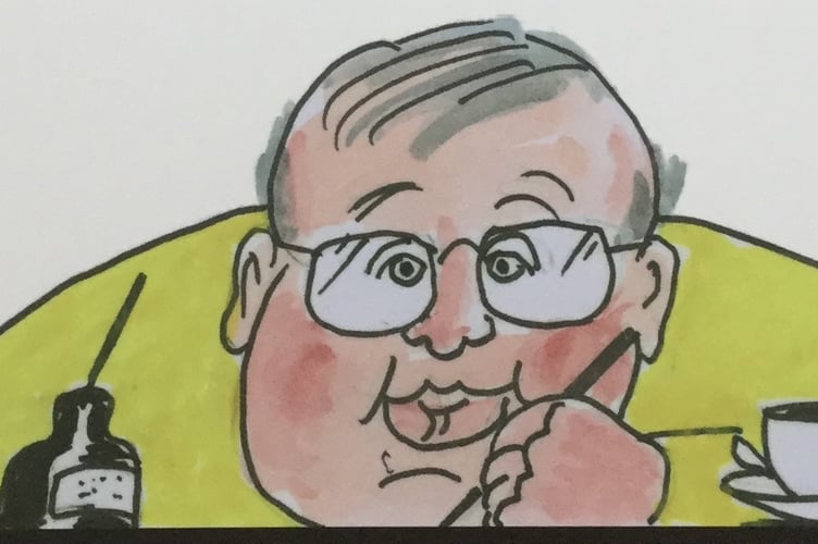 Phil's drawing of himself