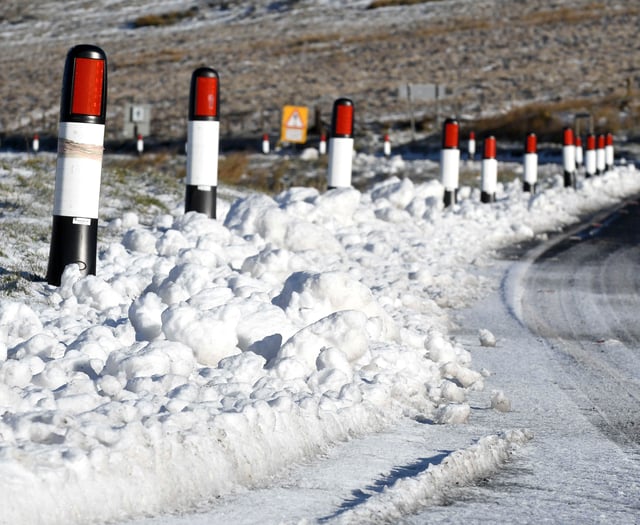 Road remains closed after overnight snow and freezing temperatures