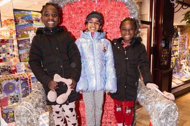 The Christmas lights switch on in Douglas proved a big hit for youngsters