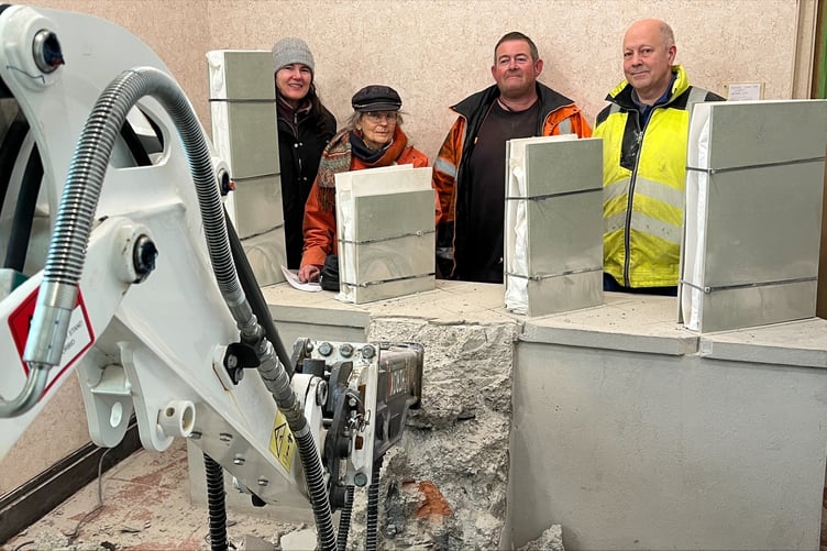 Moving Manx crosses at Andreas church