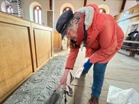 Ancient Manx crosses all safely removed from 'concrete coffin'