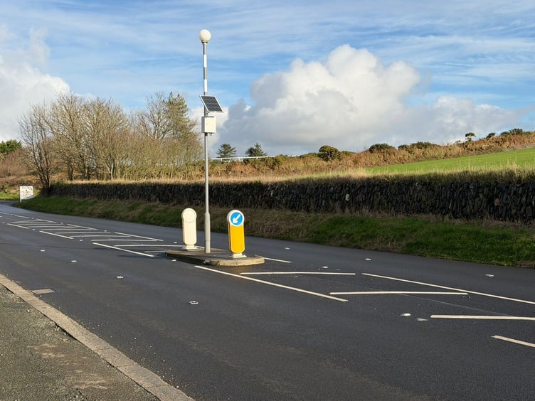 The new road pods in Santon have been heavily criticised online (Photo: Frank Schuengel)