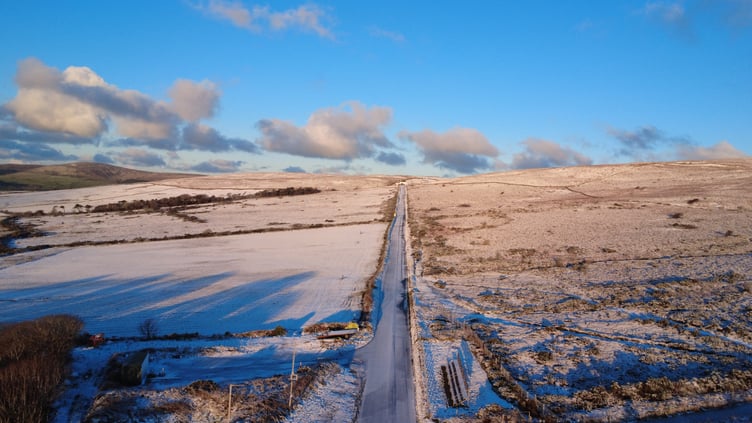 The A18 Mountain Road last week