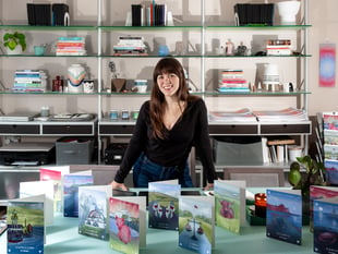 Artist celebrates a busy, bright season at island's Christmas markets 