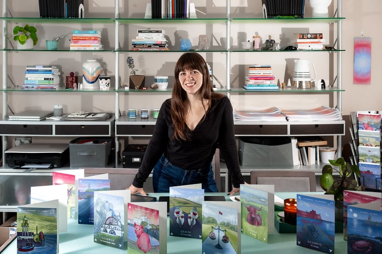 Kim Graziano with her Astrology collection