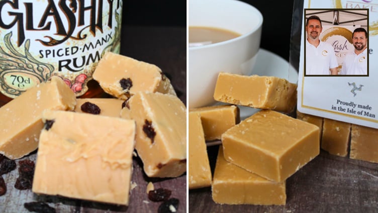 The winning fudges with their bakers Wynand and Andre.