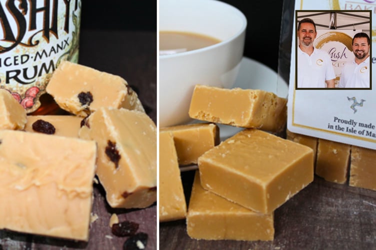 The winning fudges with their bakers Wynand and Andre.