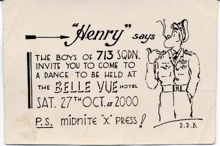 Another dinner ticket to an event at the Belle Vue Hotel in Port Erin