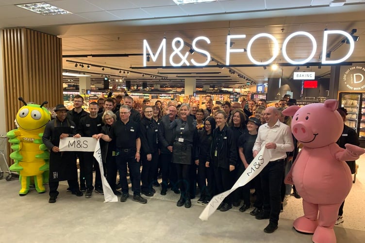 M&S Staff at the unveiling in store