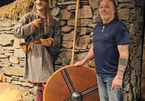 Island visitor donates replica Viking Age shield to House of Manannan