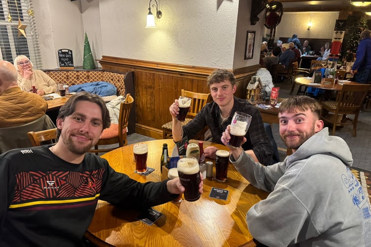These lads ventured from the west to get their first taste of Christmas