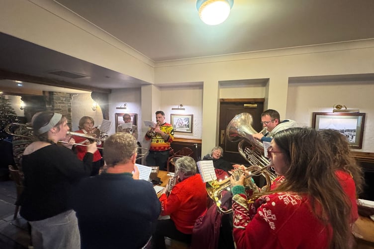 Entertainment was provided by the Castletown Metropolitan Silver Band