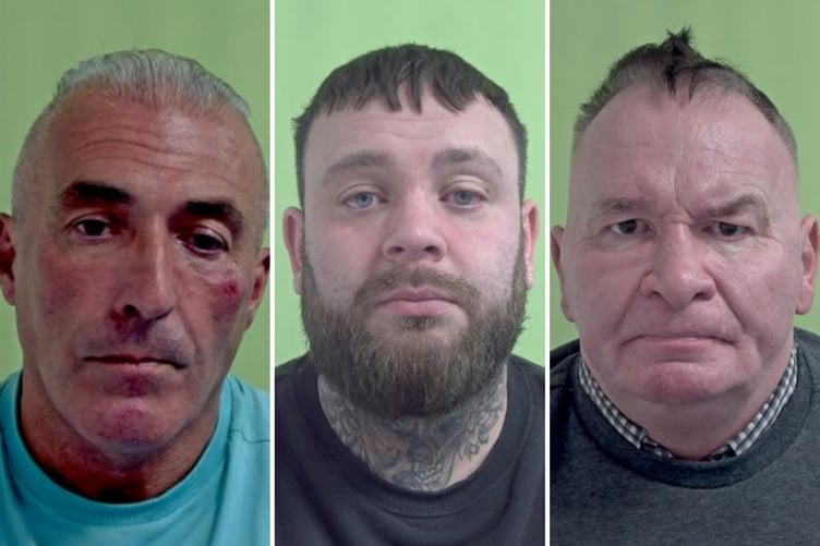 (Left to right) Adrian Larcombe, John Laird and Mark Thone