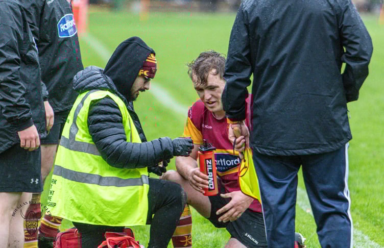 Harry Hewson faces a late fitness test to see if he can play against West Park St Helens this Saturday (Photo: Richard Ebbutt)