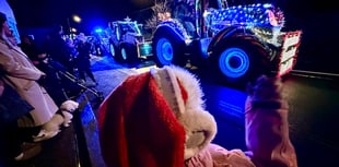Photos as Young Farmers' Christmas Tractor Run lights up island