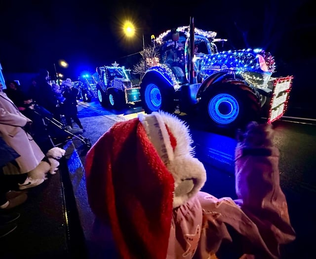 Watch the festive fun as annual Tractor Run gets under way