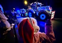 Watch the festive fun as annual Tractor Run gets under way