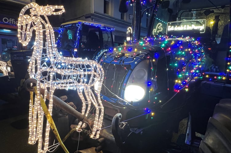 The Tractor Run is a sparkling festive display