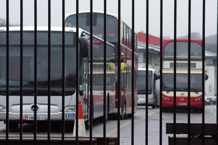 Bus Vannin has outlined the services that are currently disrupted due to Storm Bram