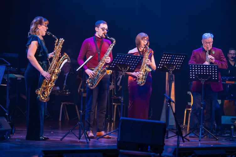 The Blue Train Quartet performing Christmas and traditional songs