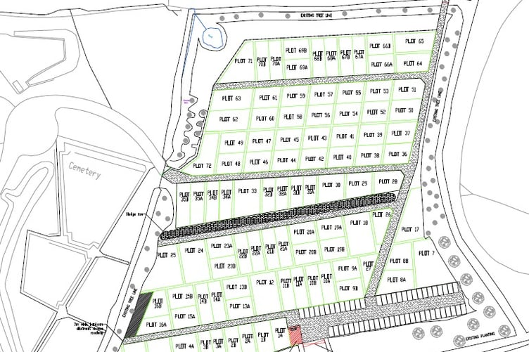 Allotment plot layout