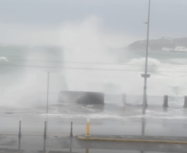 Watch as huge waves crash over Douglas Promenade amid Storm Bram 