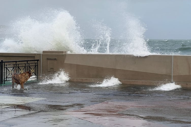 Waves crash down on Douglas prom earlier