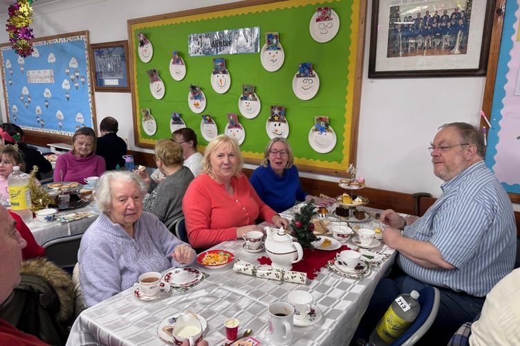 The hall was looking particularly festive, thanks to the hard work of the charity's volunteers