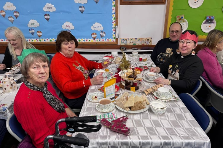 There were sandwiches, cakes and warm drinks to enjoy