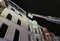 Fire and Rescue Service removes 'unsafe' debris from Douglas Promenade hotel