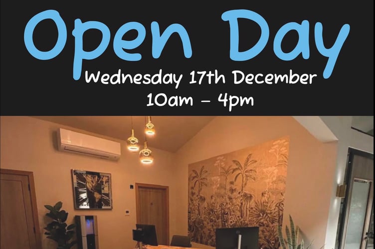 An advert for the open day set to be held at Mannin Cancer's new support centre