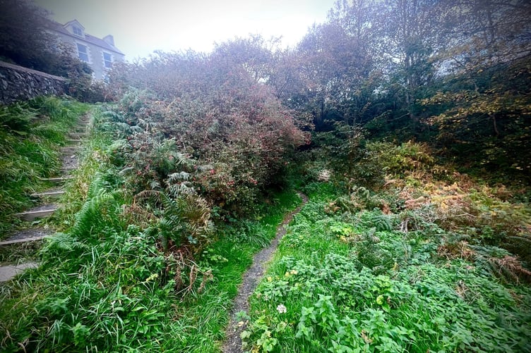 The entrance to the glen at Glenchass near Port St Mary